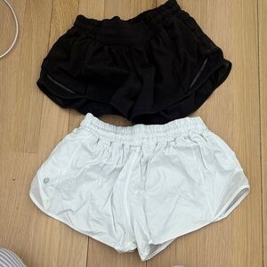 lululemon athletica Black and White Athletic Shorts